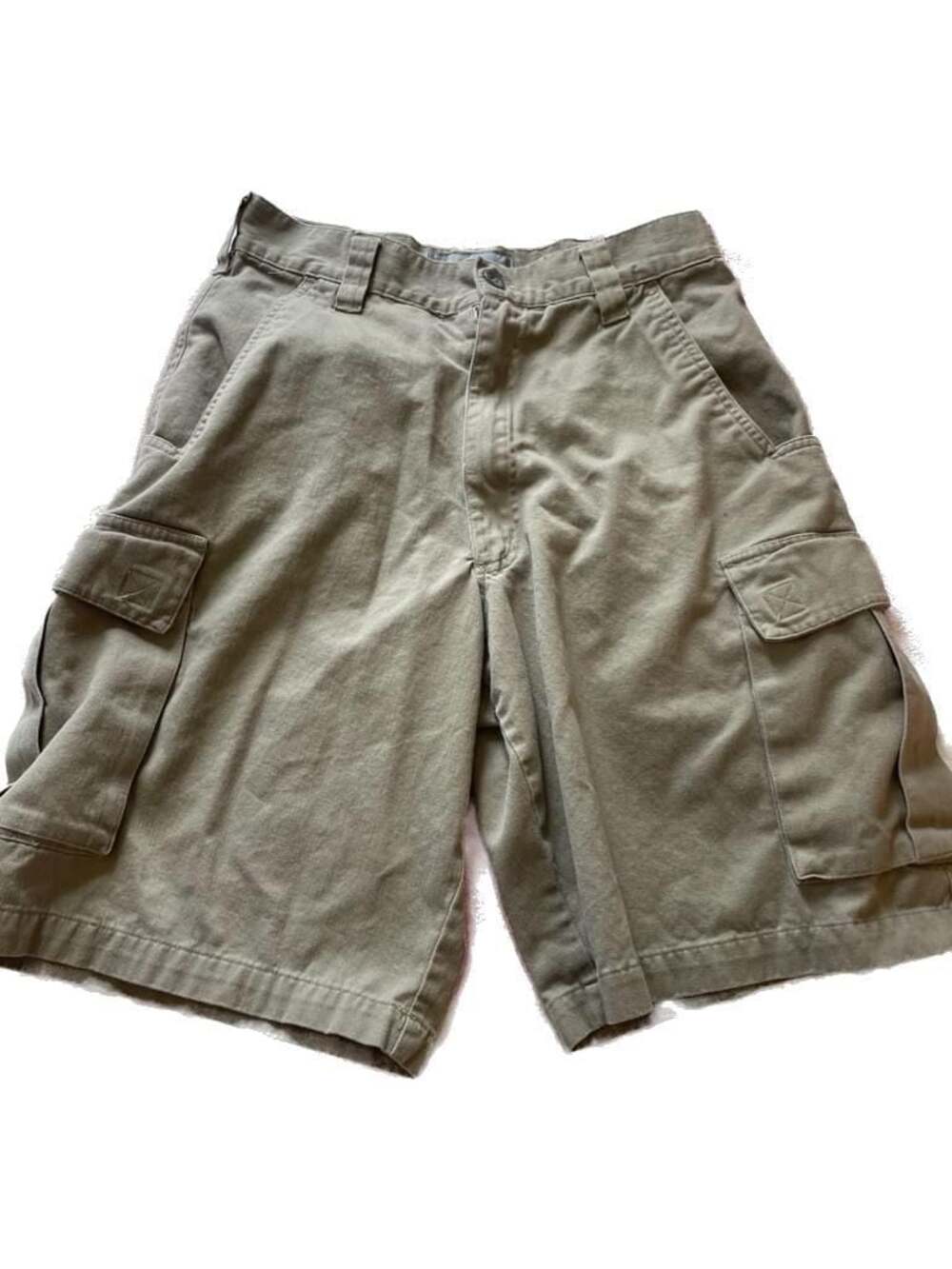 Nikoata Khaki Cotton Cargo Shorts Size 30 Inseam 11